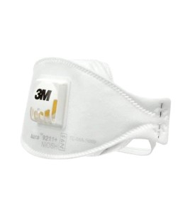 3M 9211, N95 particulate respirator with Cool Flow™ valve. Protects from solids & non-oily liquids. Sold per box, 10 units/box