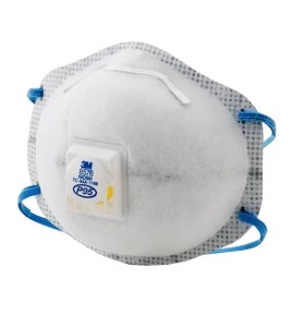 8576 3M P95 respirator with a Cool Flow™ valve for protection from oil based particles & acid gases. Sold per box, 10 units/box.