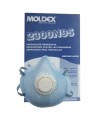 Moldex N95 respirator with valve for protection from liquid, solid & non-oil based particles. Sold per box, 10 units/box.