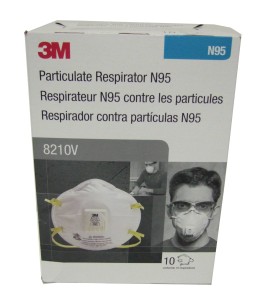 3M N95 particulate respirator with Cool Flow™ valve for protection from solids & non-oily liquids. Sold per box, 10 units/box