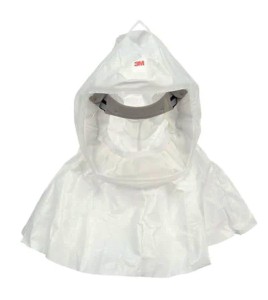 S-series polypropylene hood for respiratory protection systems in health, food and pharmaceutical sectors. Medium/large size.