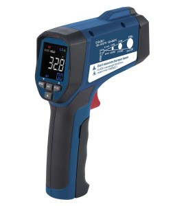 Infrared thermometer measures -32 to 800 degrees Celsius