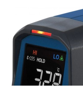 Infrared thermometer measures -32 to 800 degrees Celsius