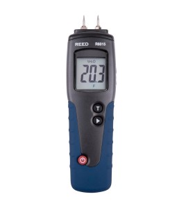 Moisture detector for wood, measuring with spindle or with probe.