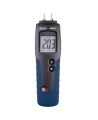 Moisture detector for wood, measuring with spindle or with probe.