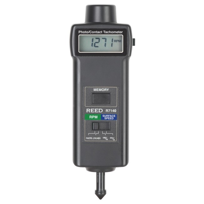 Contact / Photo Tachometer with both contact & non-contact capabilities.