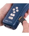 Force gauge/data logger to measure tension & compression. Capacity: 20kg. Includes different heads, a hook adapter & tote bag.