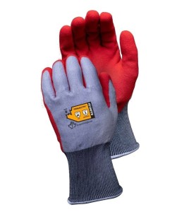 A4 cut resistant winter glove with foam nitrile coating and waterproof membrane