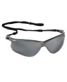 Jackson Safety Nemesis protective eyewear with anti-fog treated gray polycarbonate lenses ideal for outside work.