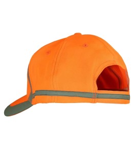 Casquette haute visibilité orange 100 % polyestère