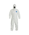 Disposable TYVEK 400  coveralls with hood, sold by unit