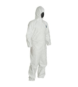 Disposable TYVEK 400  coveralls with hood, sold by unit