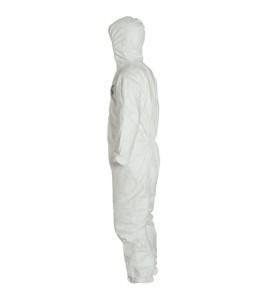 Disposable TYVEK 400  coveralls with hood, sold by unit