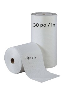 Oil-only absorbent roll for oil-based spills, 30 inches X 150 feet.