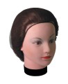 Brown nylon tight mesh hair net, 100 units.