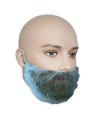 Filet à barbe jetable de couleur bleu, vendu en paquet de 100.