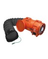 Allegro 12" explosion-proof axial blower kit with polyethylene shell and 25' (7.62 m) conductive duct