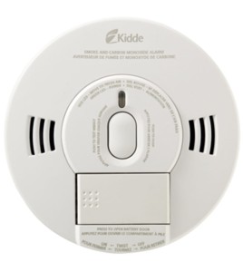 Photoelectric combined smoke and CO detector with 9V battery supply