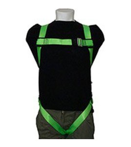 Peakwors compliance polyester safety harness, class A, one D-ring and pass-thru buckles , one size fit all..