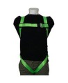 Peakwors compliance polyester safety harness, class A, one D-ring and pass-thru buckles , one size fit all..