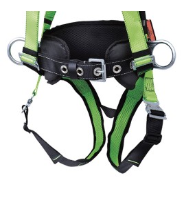 Peakworks Polyester Safety Harness Class A, P, 3 D Rings, Quick-Connect and padded lumbar support