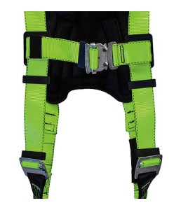 Peakworks Peakpro class A, P, full body harness equipped with 3 D-Rings, Quick-Connect buckles