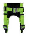 Peakworks Peakpro class A, P, full body harness equipped with 3 D-Rings, Quick-Connect buckles