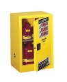 Wall-mounted flammable liquids storage cabinet, 12 US gallons (45 L), meets FM, NFPA and OSHA.