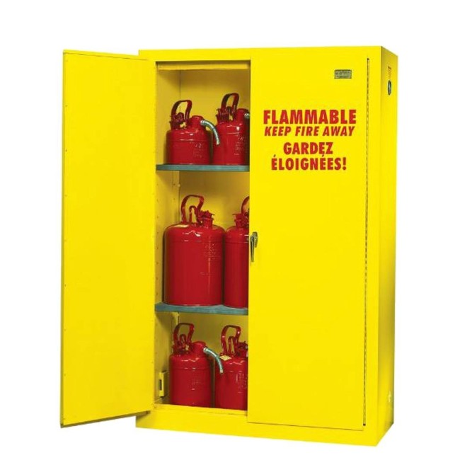 Armoire de 45 gallons US (171 L) pour liquides inflammables, conforme ULC