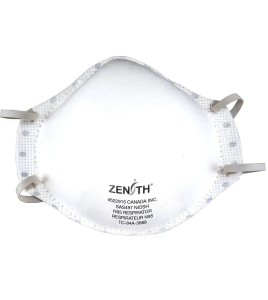 Zenith N95 particulate respirator for protection from solids & non-oil based liquids particles