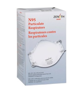 Zenith N95 particulate respirator for protection from solids & non-oil based liquids particles