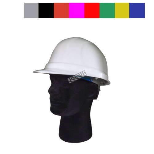 Casque de sécurité Liberty par Dentec Safety CSA type 1 classe E avec serre-nuque à bascule Vendu à l’unité