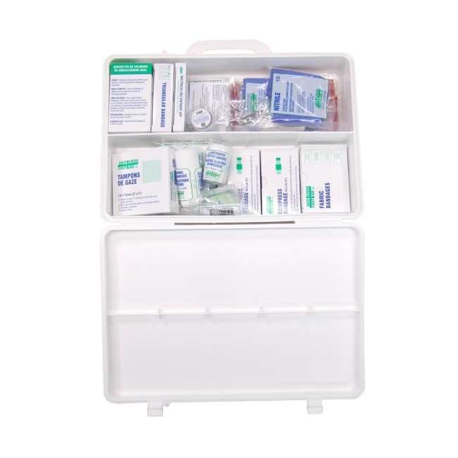 Trousse de premiers soins conforme CAN/CSA Z1220-17 risque faible pour 25 travailleurs et moins