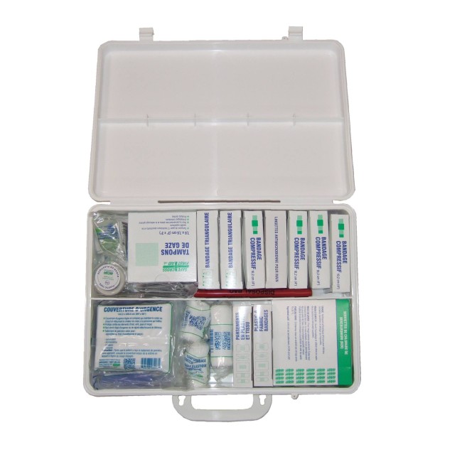 Trousse de premiers soins conforme CAN/CSA Z1220-17 risque faible pour 26 à 50 travailleurs