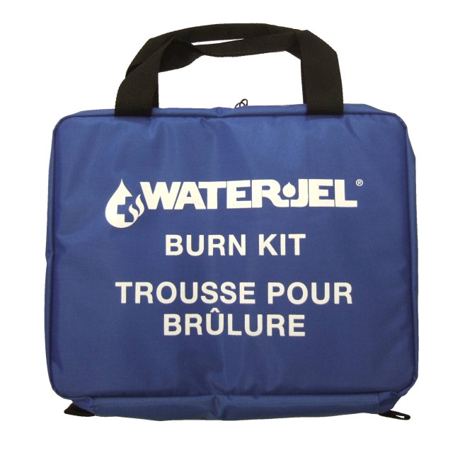 Trousse grand format de premiers soins avec articles apaisants WaterJel & CoolJel pour le traitement des brûlures légères