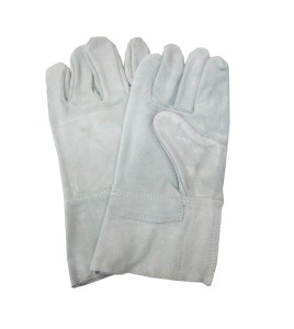 Welder gloves with 4 in. cuffs, large