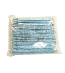 Blue sponge sweat catcher headband with black elastic, 25 pack