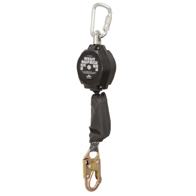 Peakworks Model SRL-80302-12LE, 12 ft single leg, Leading Edge Self-Retracting Lifelines, 1 std carabiner  and Dyneema