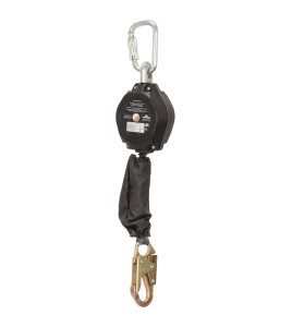 Peakworks Model SRL-80302-12LE, 12 ft single leg, Leading Edge Self-Retracting Lifelines, 1 std carabiner  and Dyneema