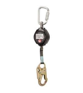 Ligne de vie autorétractable Arc flash de 6 pi modèle SRL-76105-6LEAR de Peakworks 1 mousqueton à bague rotative