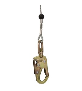 Peakworks Life line Model SRL-73303-96, 96 ft, with recovery Self-Retracting Lifelines, galvanized steel cable