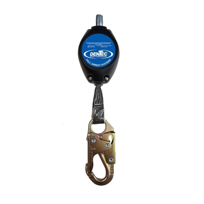 Dentec Model 0072215, 7 ft single leg, Self-Retracting Lifelines, 1 std carabiner