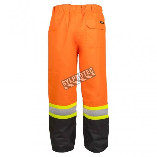 Viking Hi-Viz orange Open Road® 150D polyester pants with silver stripes, CSA Z96-09, Class 2, Level 2 compliant (S to 5XL)