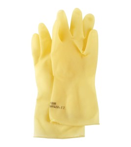 Marigold Industrial natural rubber latex glove, 17 mils thick, 13" long, sold by the pair