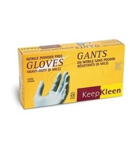 Gants de nitrile sans poudre  8 mil bt/50un. large