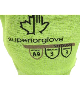 TenActiv high visibility, ultra-thin, durable, silicone-free, nitrile foam-coated cut resistant glove, sold by the pair