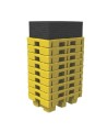 Yellow retention platform, 51.5 X 36 X 15 in. for two X 205 liters (45 gal.imp.), capacity of 230 litres (50.6 gal. Imp)