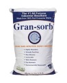 Gran-sorb recycled cellulose absorbent for liquid spills, with an absorption capacity of 17 L, sold in 14.06 kg (31 lb) bags