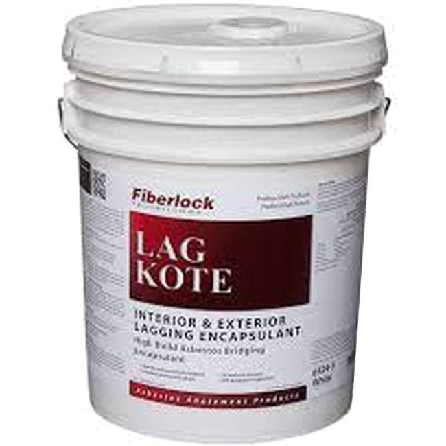 Lag-Kote II encapsulant for surface asbestos fibers, white, sold by 20L/5 gal (US)