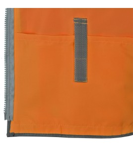 High-visibility orange surveyor vest with 12 pockets class 2 level 2